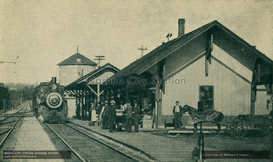 Postcard: The Depot, Sanford and Springvale, Maine